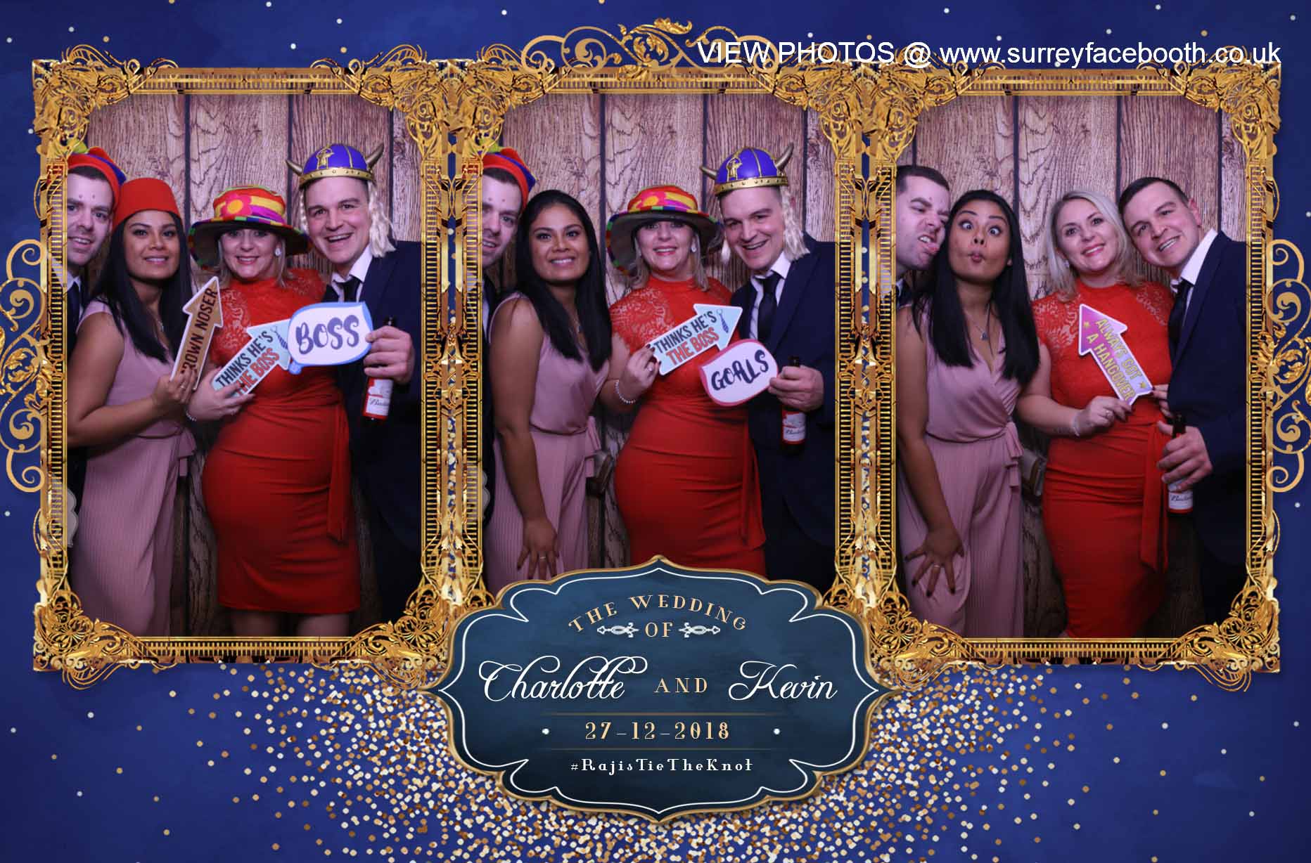 Charlotte & Kevin's Wedding | View more photos from the event at galleries.surreyfacebooth.co.uk/u/Surrey-FaceBooth/Charlotte-Kevins-Wedding